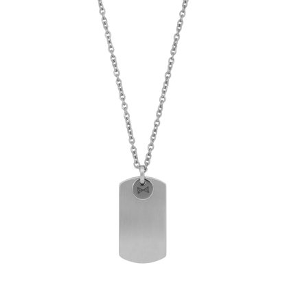 Necklace Dogtag Plate - Inox