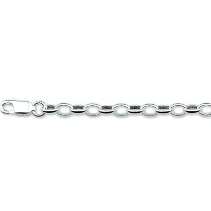 Armband 3,7 Mm Zilver Wit