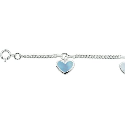 Armband Hart Zilver Wit