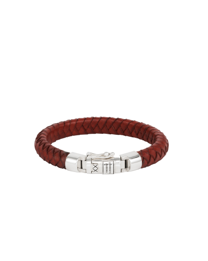 180RD D Ben Small Leather Bracelet Red