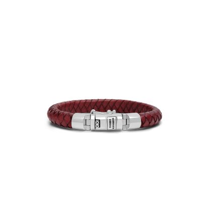 180RD E Ben Small Leather Bracelet Red