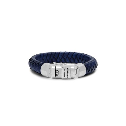 544BU E+ - Ben Leather Bracelet Navy