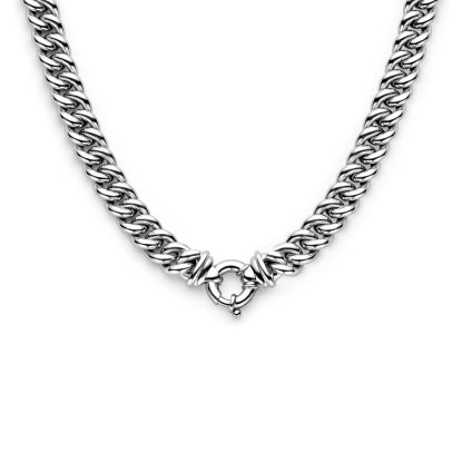 collier gourmette 10,6 mm 43 cm met groot springslot